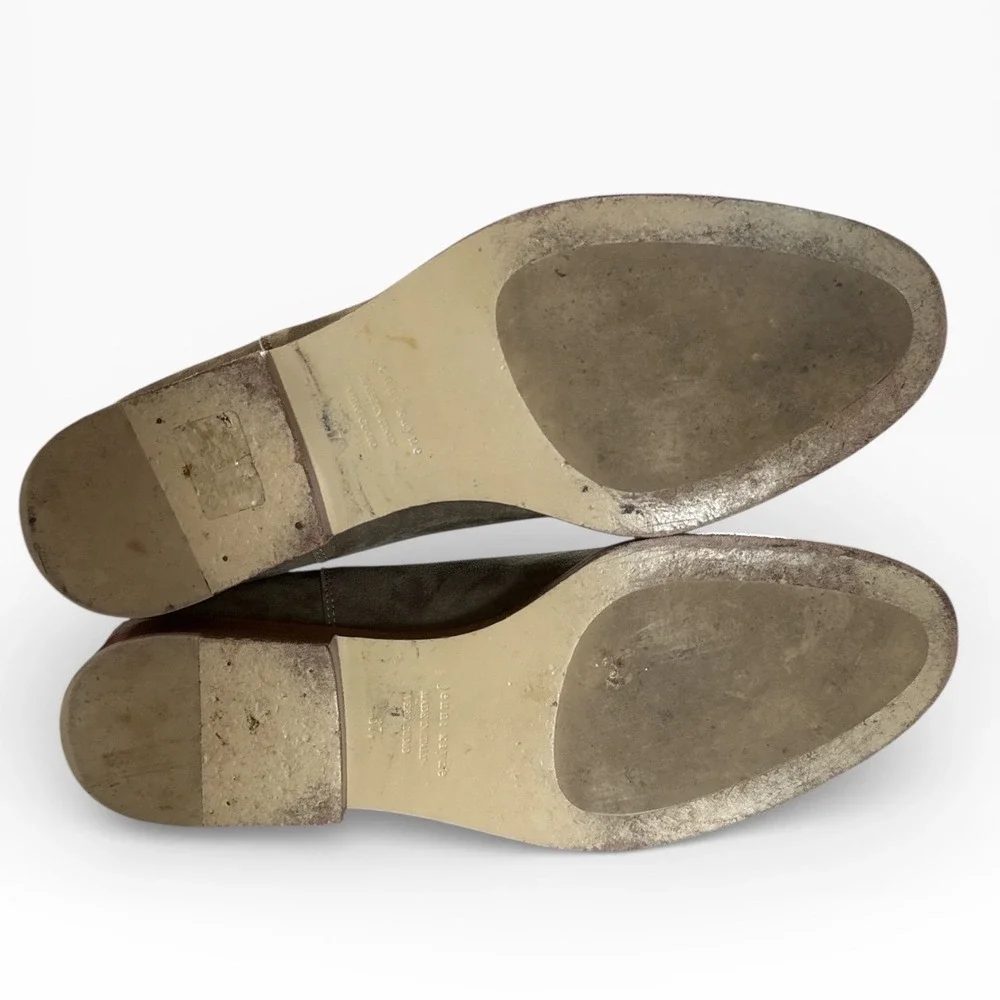 Jenni Kayne Olive Green Suede Ankle Boots Size 37 - Picture 5 of 6